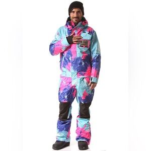 Airblaster ‘Freedom Suit’ Bright Tie-Dye Snowsuit